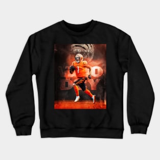 Ja'Marr Chase Cincinnati Who Dey Sports Art Crewneck Sweatshirt